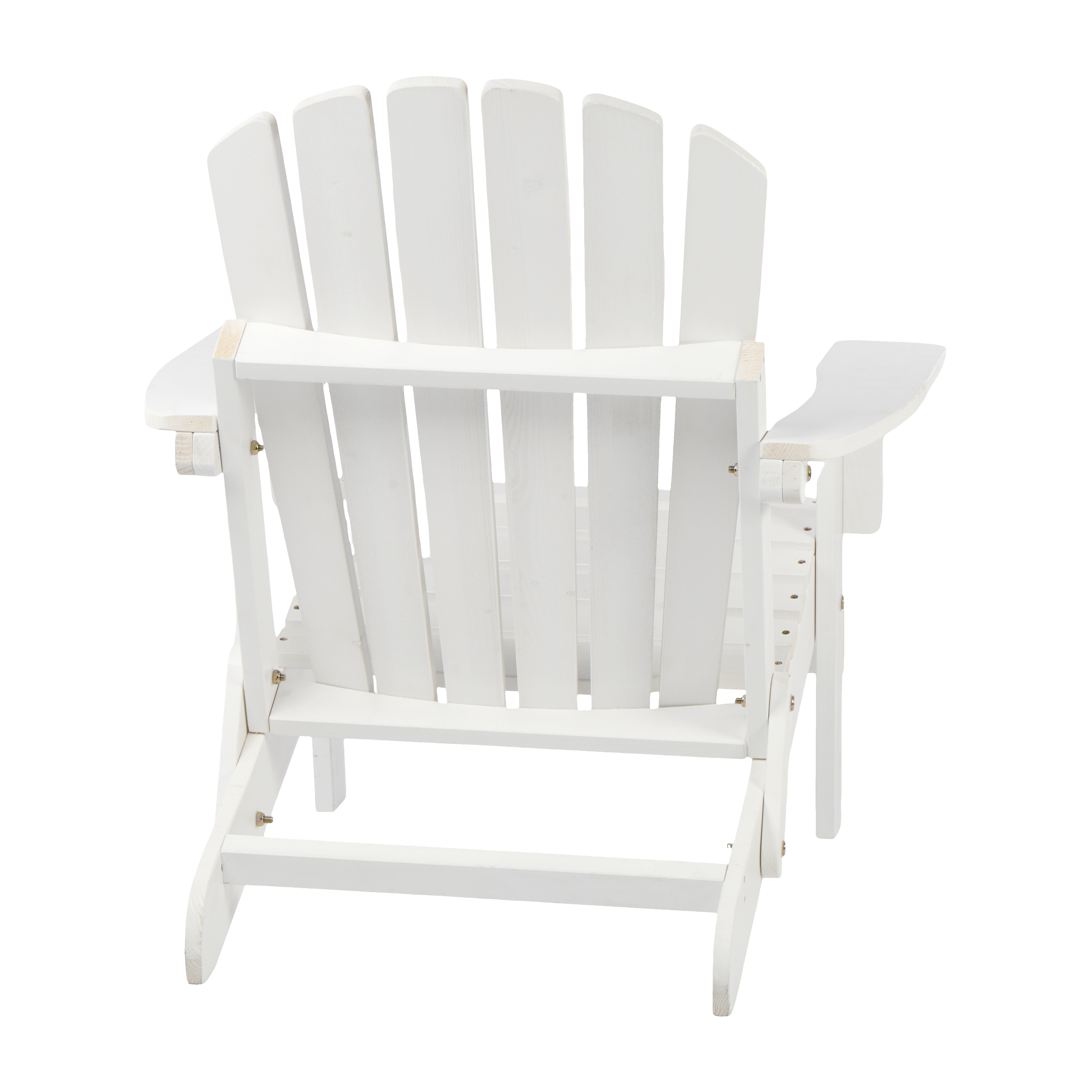 Oversize Wooden Outdoor Folding Adirondack Chair with Pre-Assembled BackRest & SeatBoard