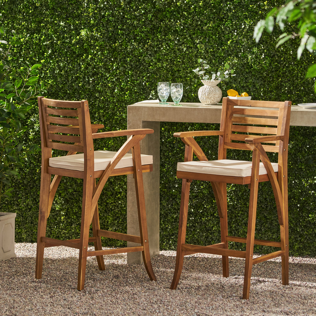 2PC BARSTOOL for Oudoor Poolside, Garden